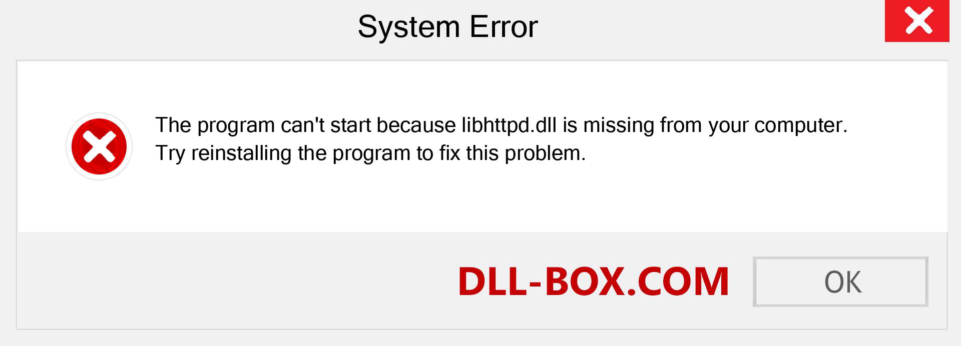  libhttpd.dll file is missing?. Download for Windows 7, 8, 10 - Fix  libhttpd dll Missing Error on Windows, photos, images